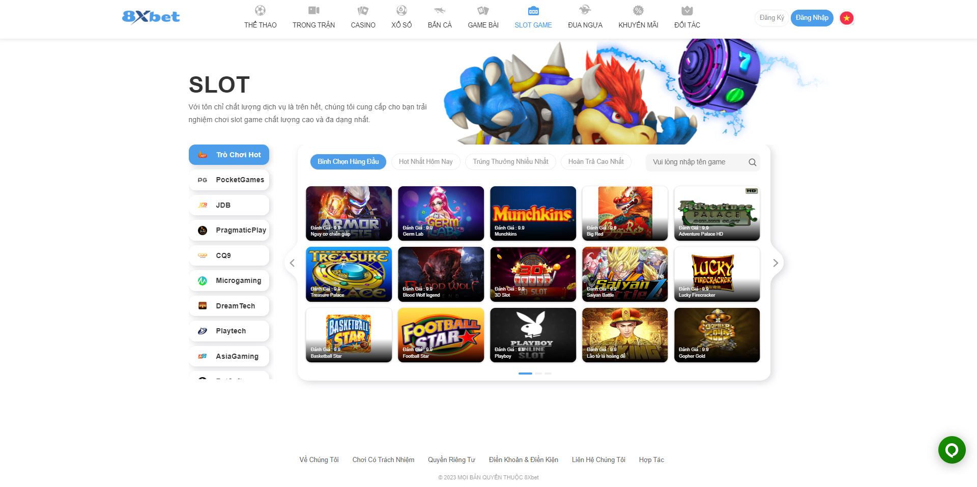 Slot Game tại nhà cái 8XBET